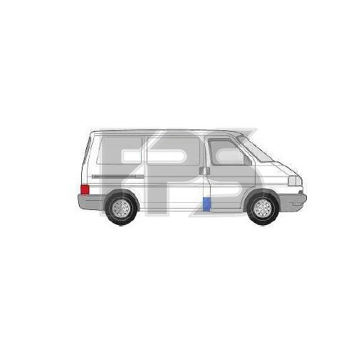 Ремчастина бока права VOLKSWAGEN TRANSPORTER IV 90-03 (кроме CARAVELLE 96-) Ремчастина бока права VOLKSWAGEN TRANSPORTER IV 90-03 (кроме CARAVELLE 96-)