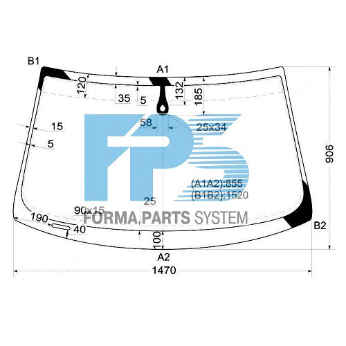 Скло вітрове AUDI S6 06-11 (C6) Скло вітрове AUDI S6 06-11 (C6)