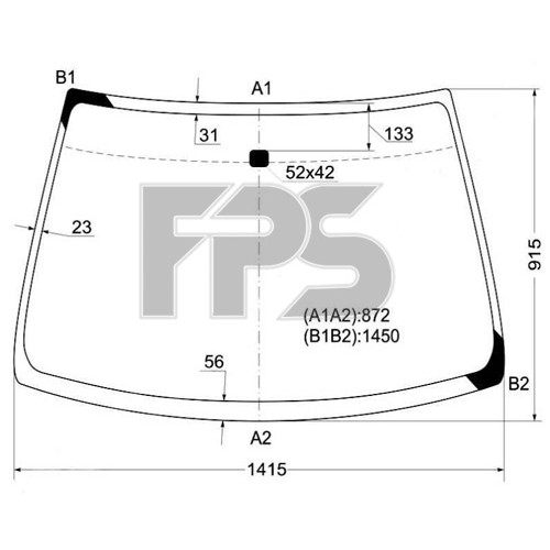 Скло вітрове HONDA CIVIC 6 96-99 JAP Скло вітрове HONDA CIVIC 6 96-99 JAP