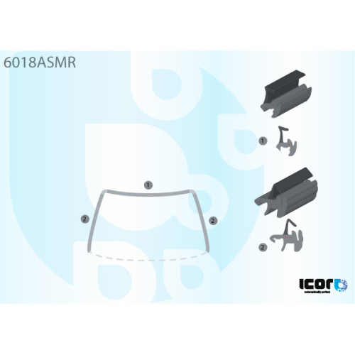 Молдінг скла гумовий NISSAN X-TRAIL 01-07 (T30) Молдінг скла гумовий NISSAN X-TRAIL 01-07 (T30)