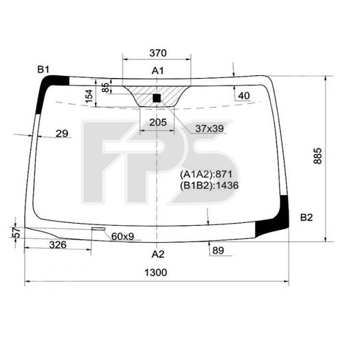 Скло вітрове NISSAN NOTE 06-09 Скло вітрове NISSAN NOTE 06-09