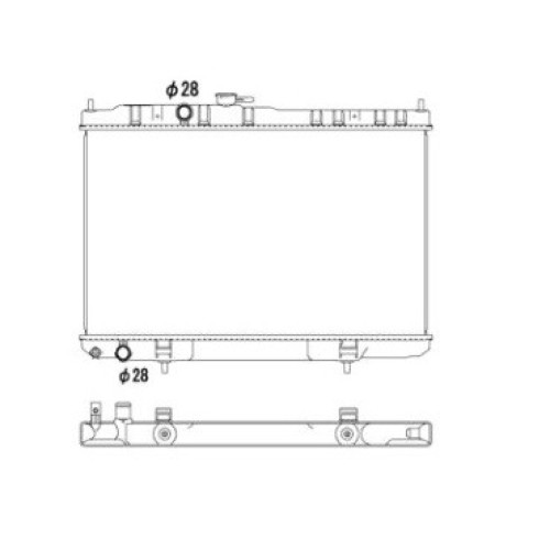 Радіатор охолодження NISSAN ALMERA CLASIC 06-13 (B10) Радіатор охолодження NISSAN ALMERA CLASIC 06-13 (B10)